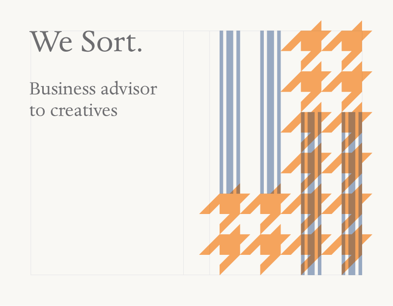 Business card with text Business advisor to creatives.