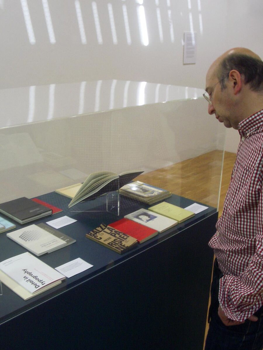 Bournville visit: looking into vitrine.